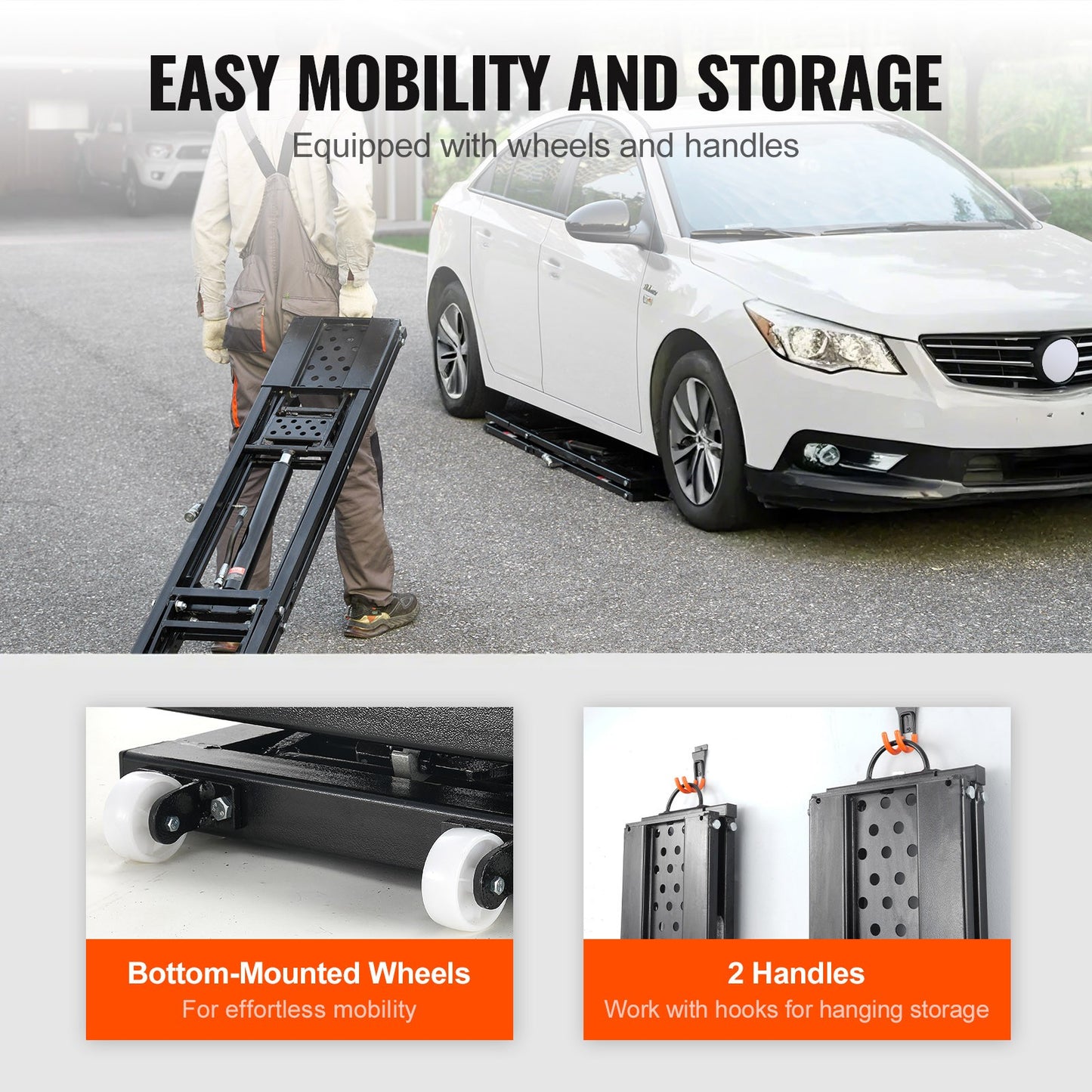 Authentic Portable Car Lift 7000LBS Automatic Jack System 10.2-26.8" Home Garage