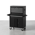 Rolling Tool Chest Built for Professional Organization, 5 Drawer Cabinet, Detachable Top Box, 26 Inch