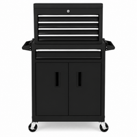 Rolling Tool Chest Built for Professional Organization, 5 Drawer Cabinet, Detachable Top Box, 26 Inch