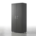 Tall Garage Storage Cabinet Built for Heavy-Duty Organization, Diamond-Textured Steel, Adjustable Shelves