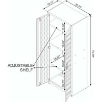 Fortress 75" Tall Garage Cabinet
